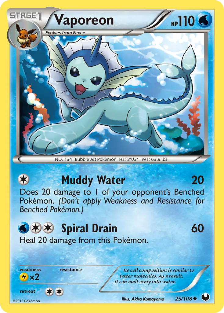 Vaporeon card image