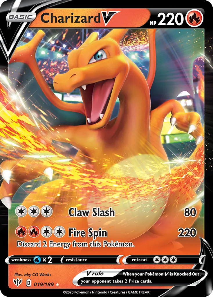 Charizard V #19 card image