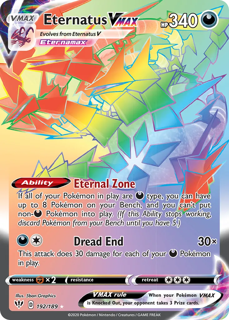 Eternatus VMAX #192 card image