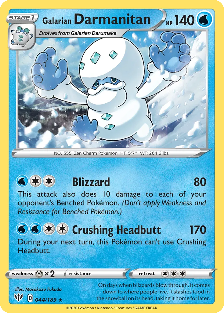 Galarian Darmanitan card image