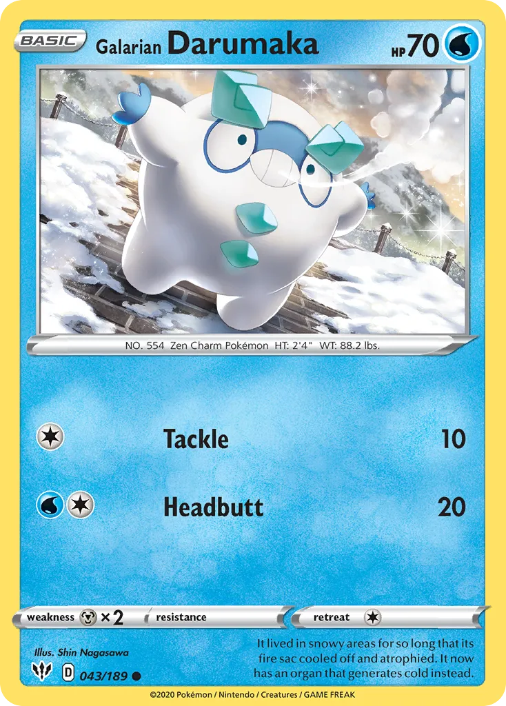 Galarian Darumaka card image