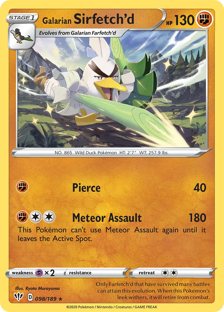 Galarian Sirfetch'd card image