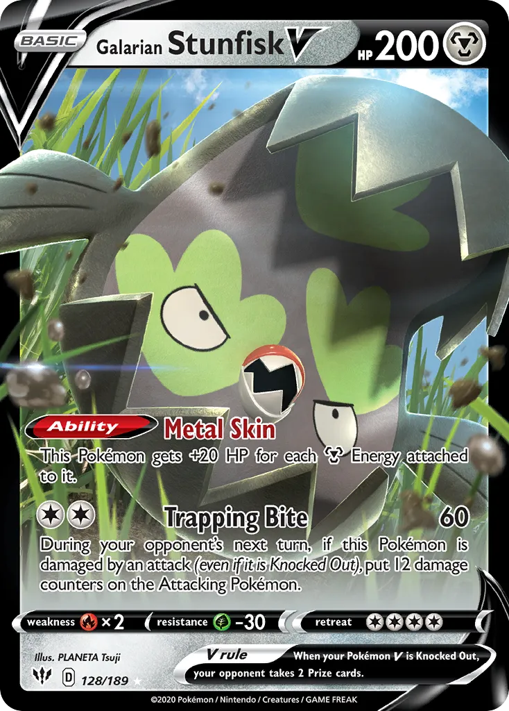 Galarian Stunfisk V card image