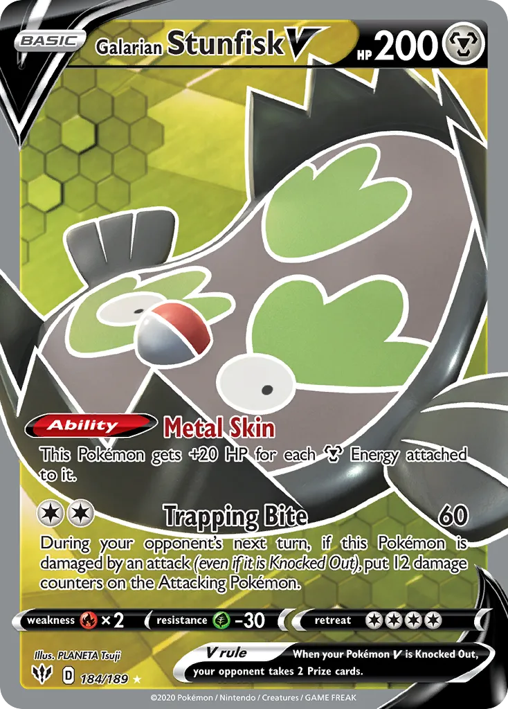 Galarian Stunfisk V card image