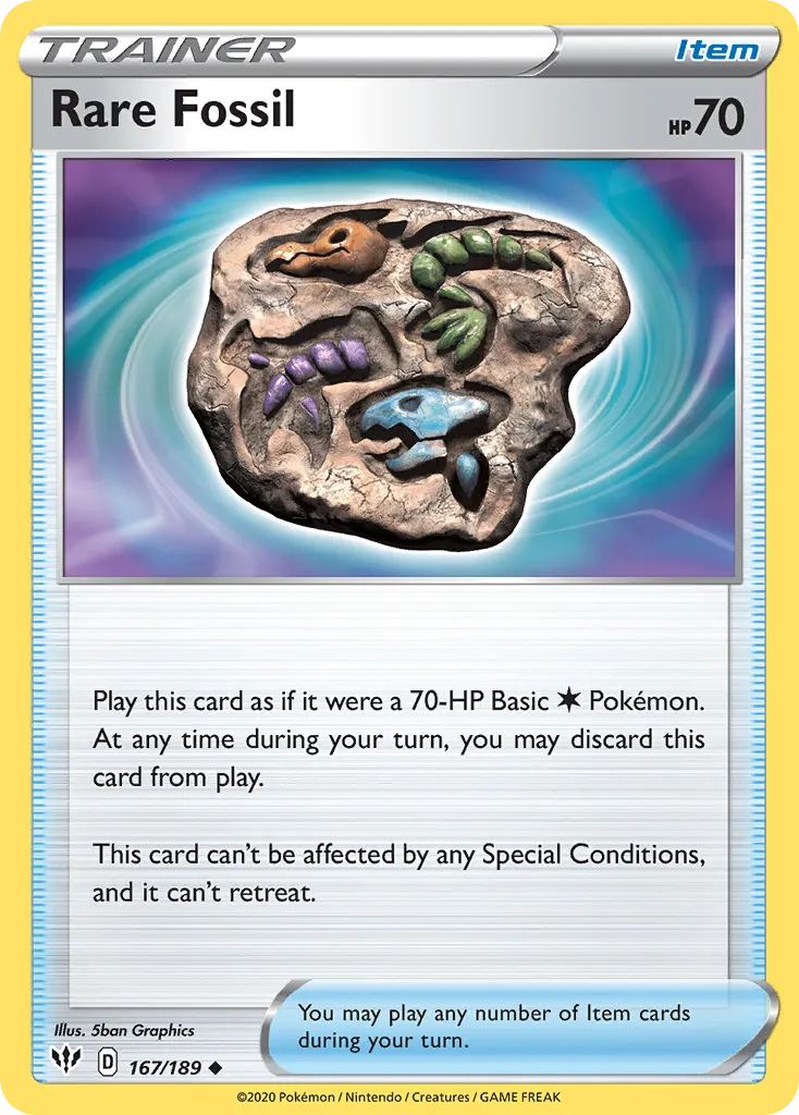 Rare Fossil card image