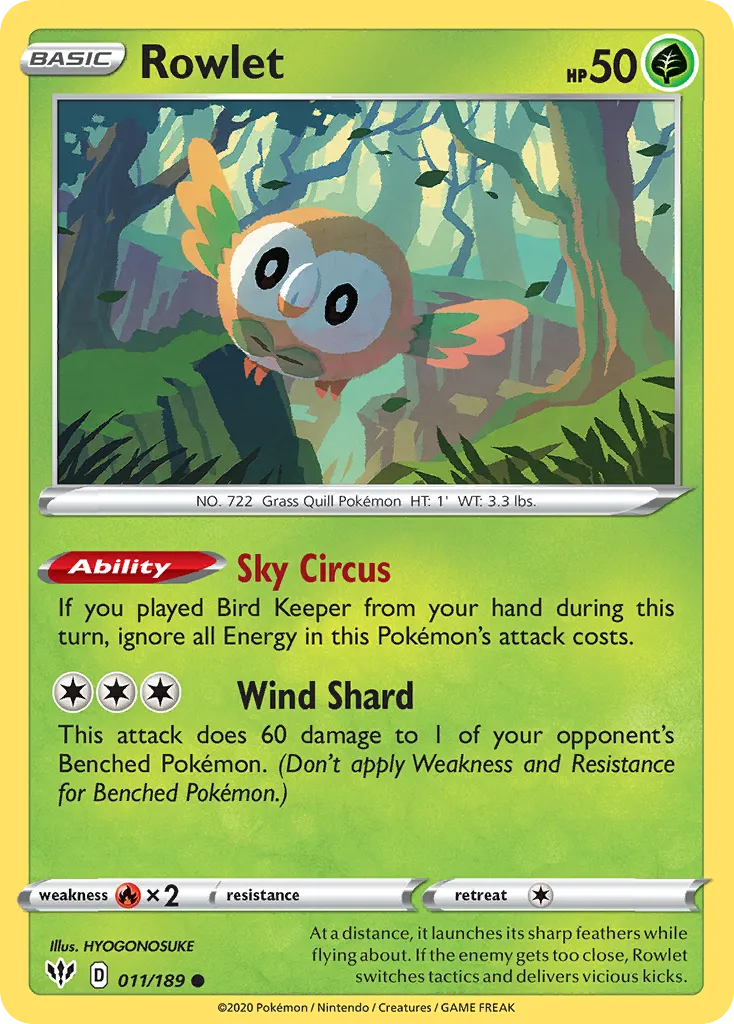 Rowlet card image