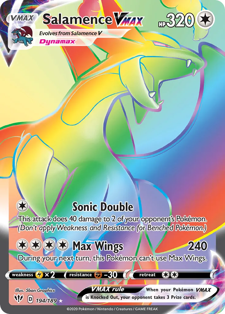 Salamence VMAX #194 card image