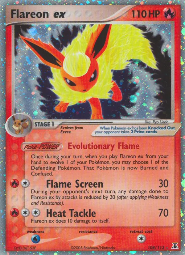 Flareon ex #108 card image