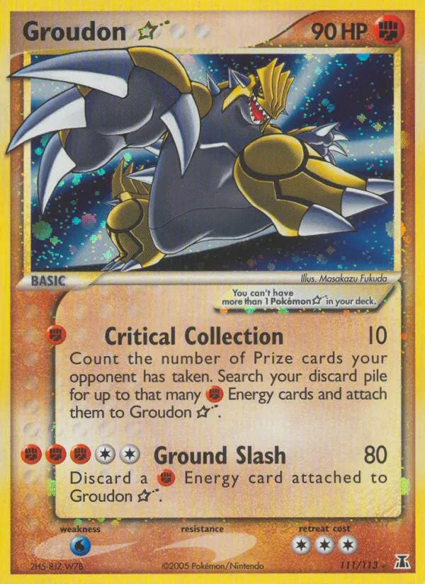 Groudon Star #111 card image