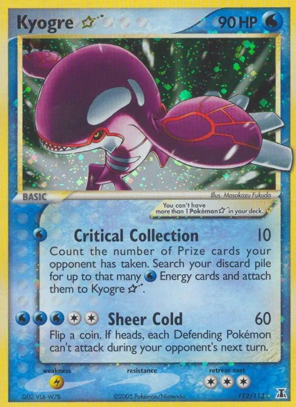 Kyogre Star #112 card image