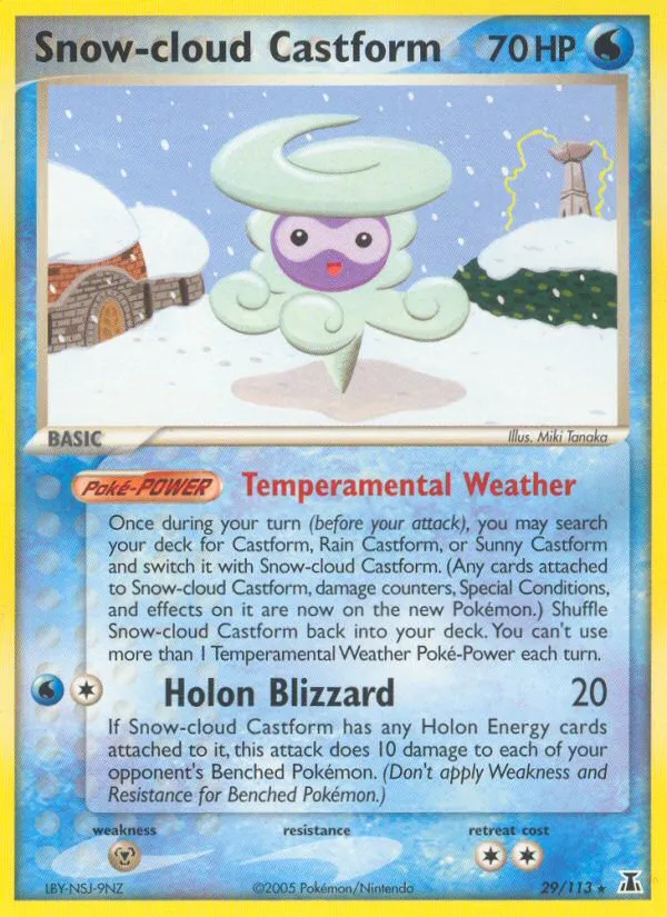 Snow-cloud Castform card image
