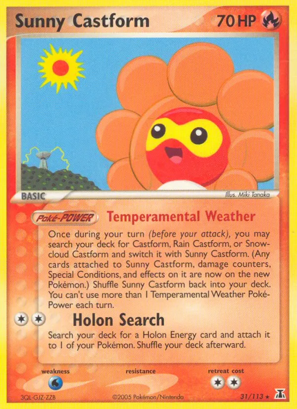 Sunny Castform card image