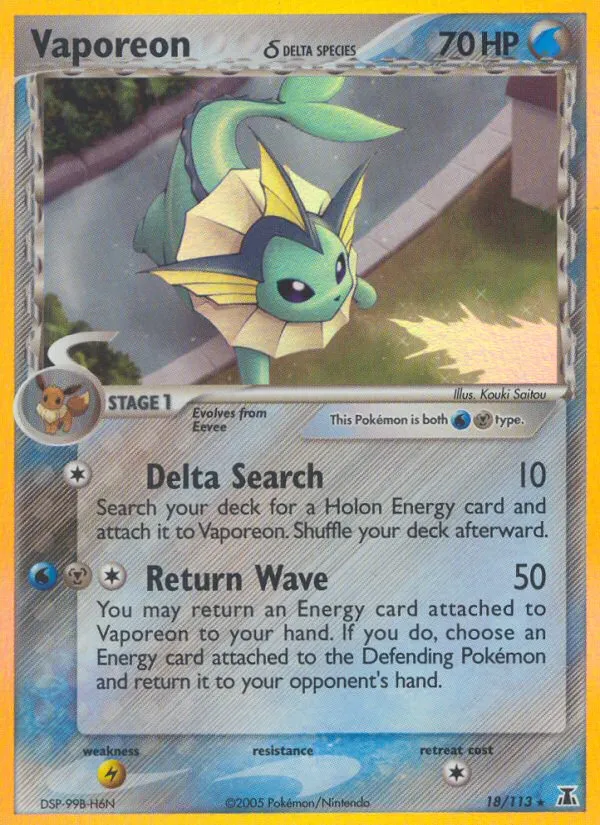 Vaporeon (Delta Species) card image