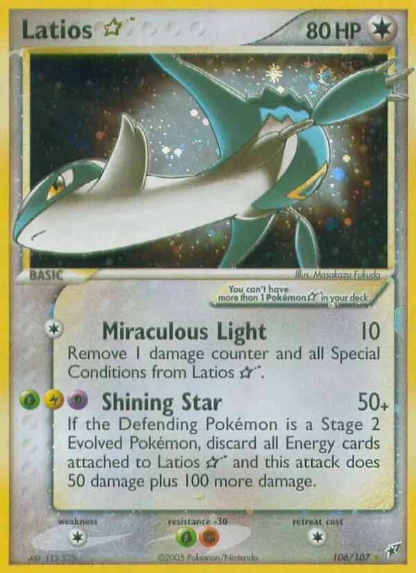 Latios Star #106 card image