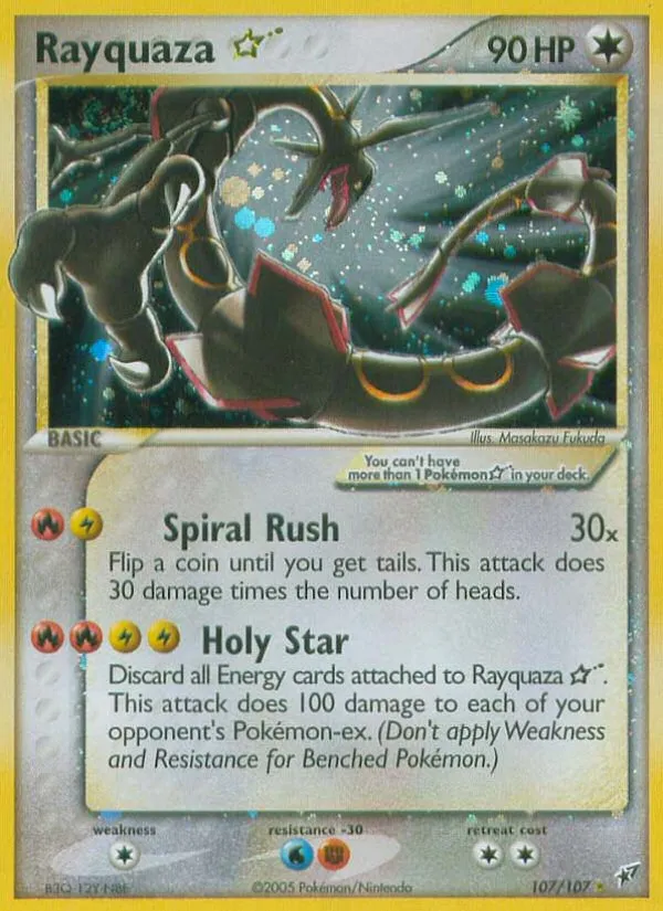 Rayquaza Star Deoxys #107 card image