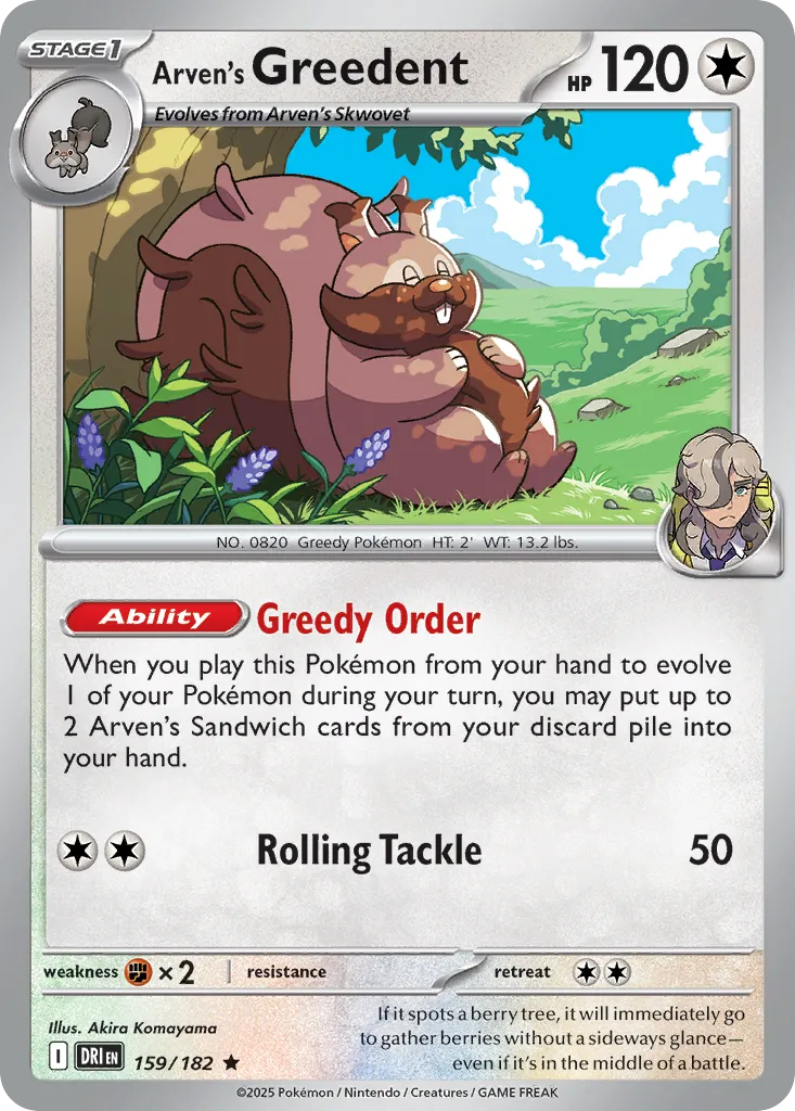 Arven's Greedent card image