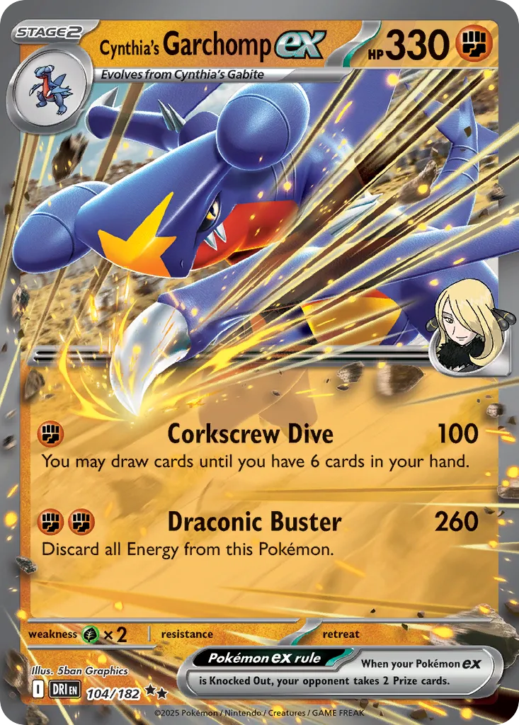 Cynthia's Garchomp ex card image