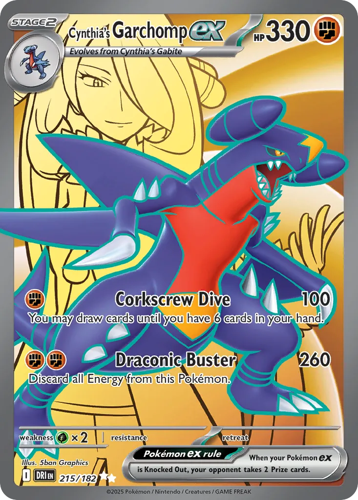 Cynthia's Garchomp ex card image