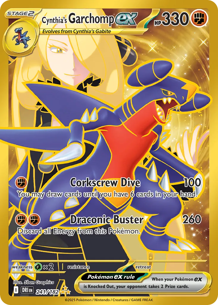 Cynthia's Garchomp ex card image
