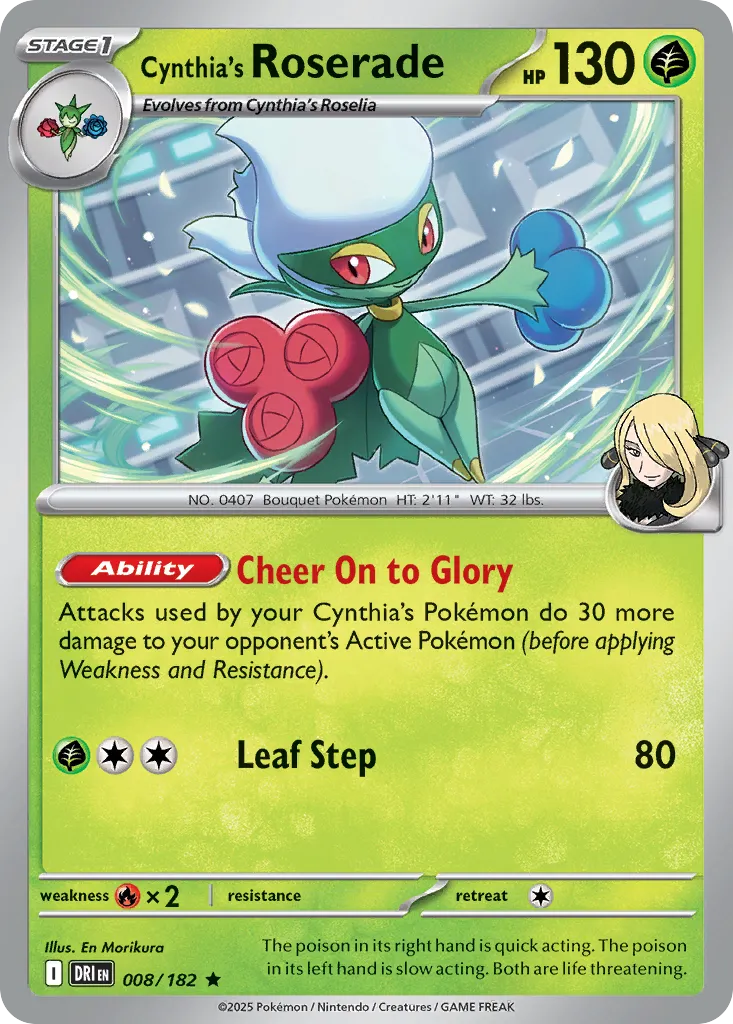Cynthia's Roserade card image