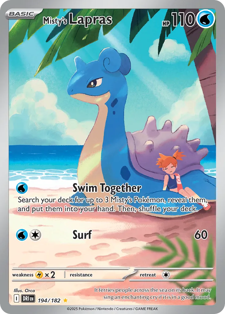 Misty's Lapras card image