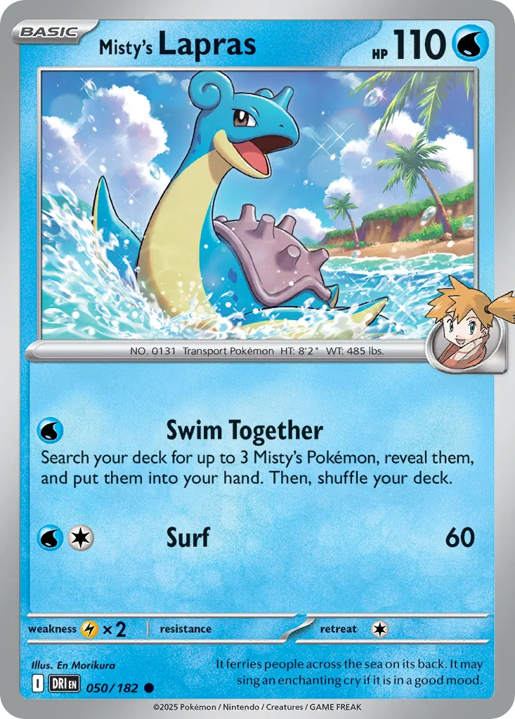 Misty's Lapras card image