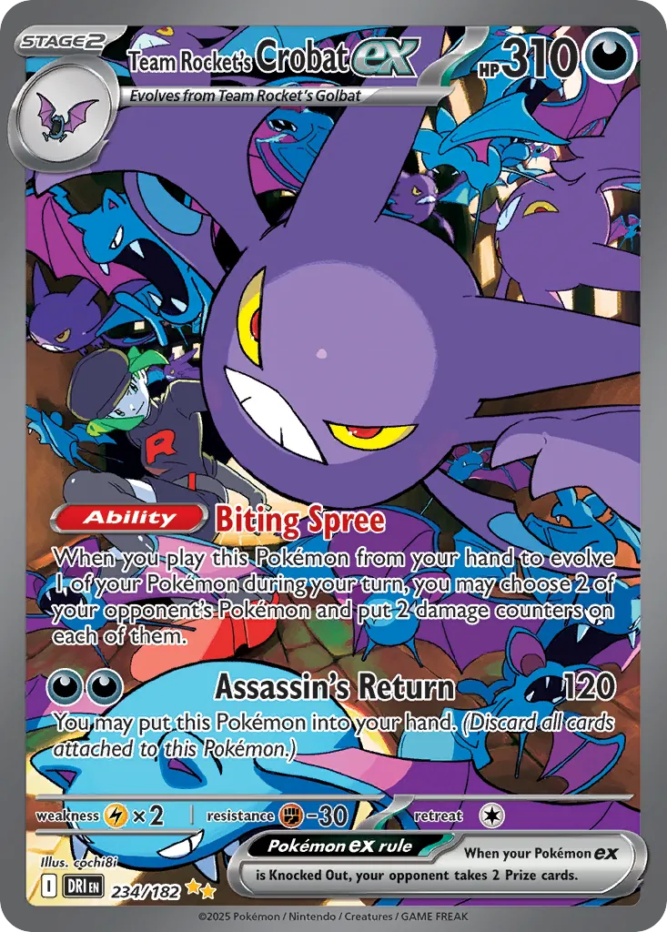 Team Rocket's Crobat ex #234 card image