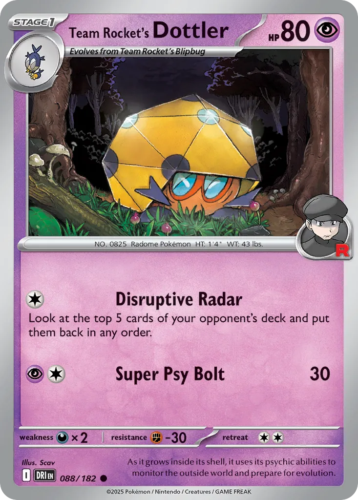 Team Rocket's Dottler card image