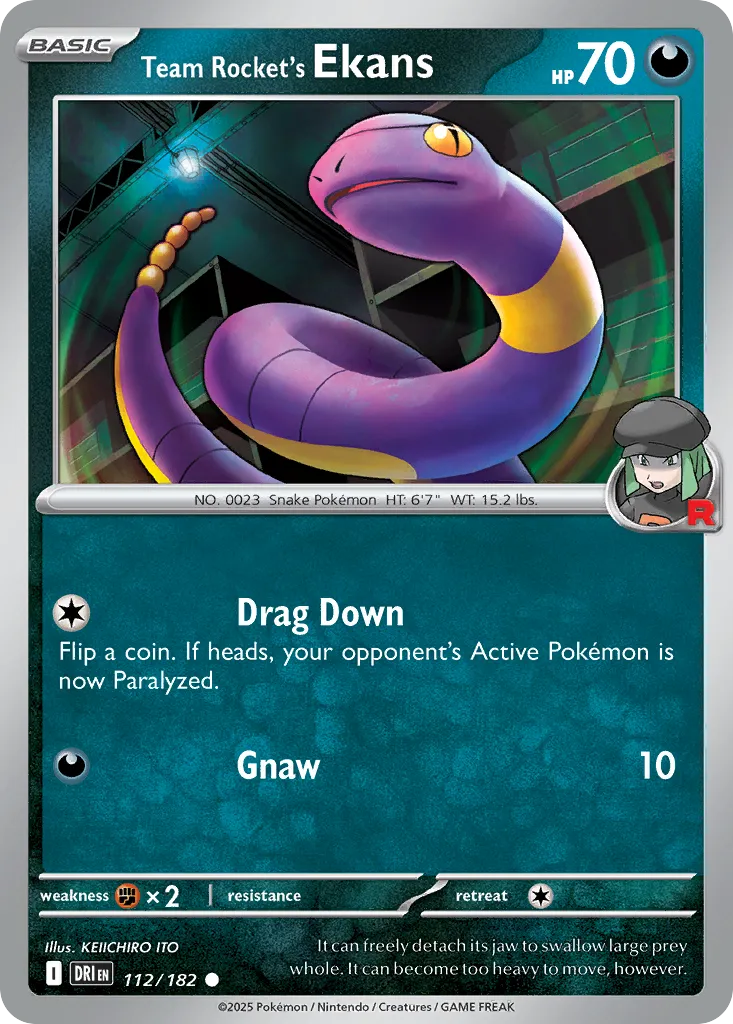 Team Rocket's Ekans card image