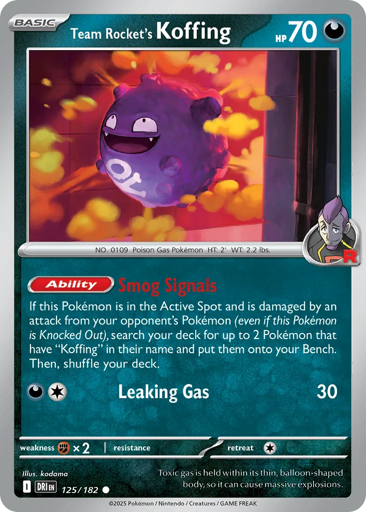 Team Rocket's Koffing card image
