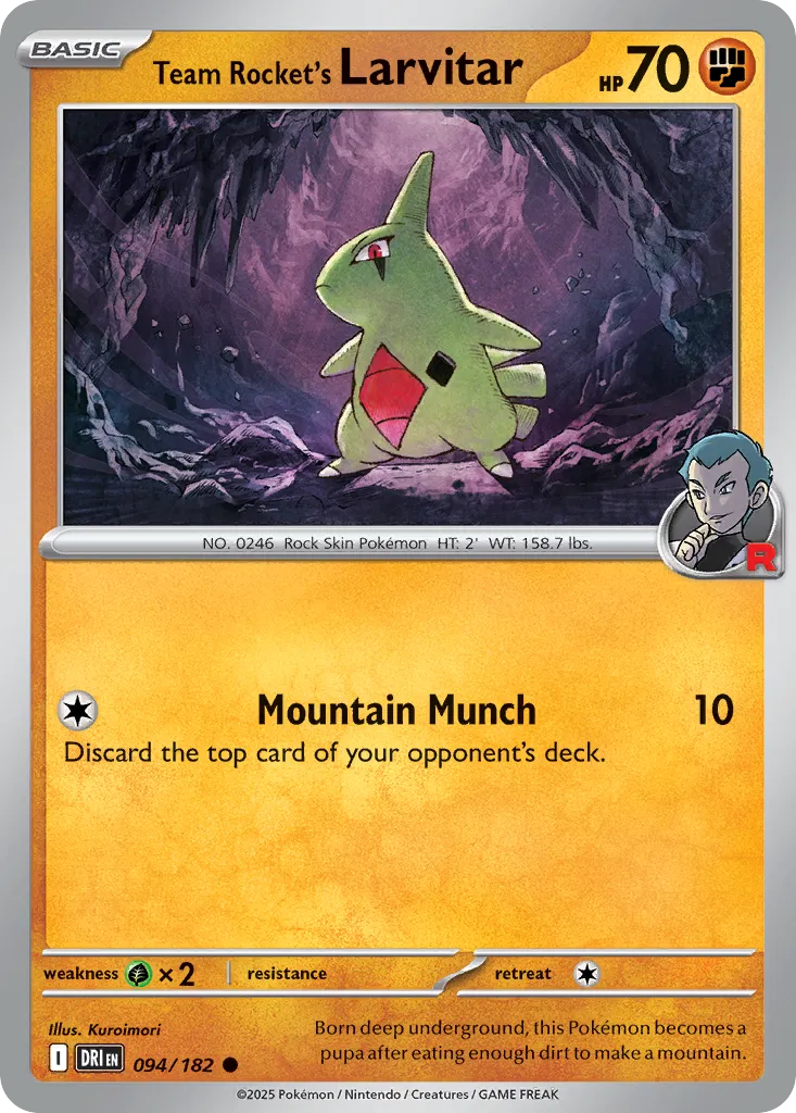 Team Rocket's Larvitar card image