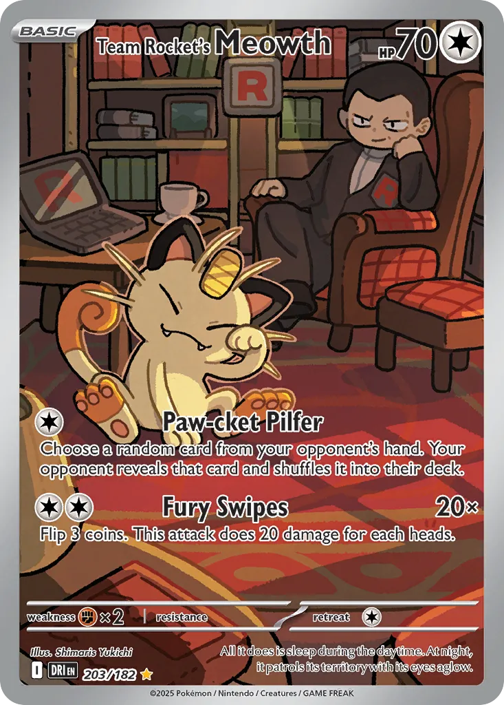 Team Rocket's Meowth card image