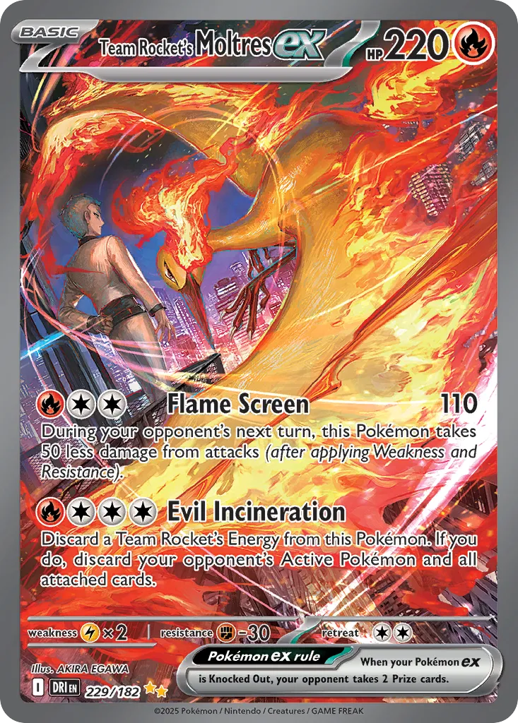 Team Rocket's Moltres ex #229 card image