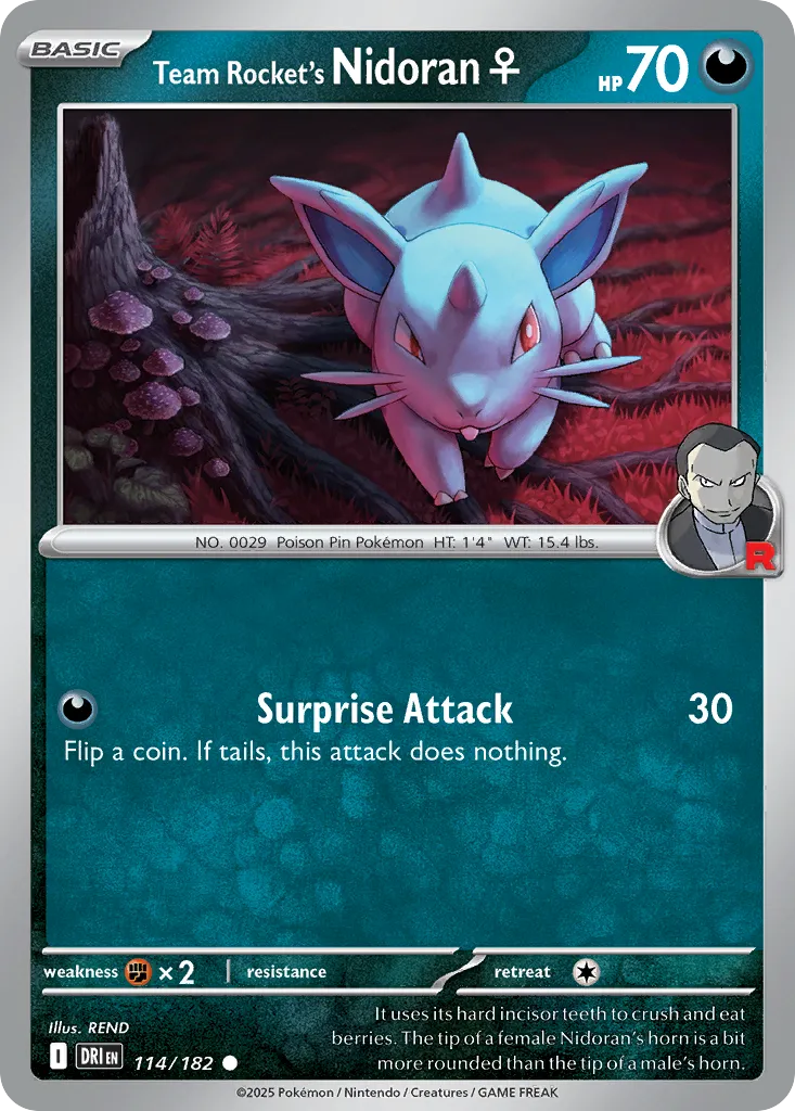 Team Rocket's Nidoran F card image