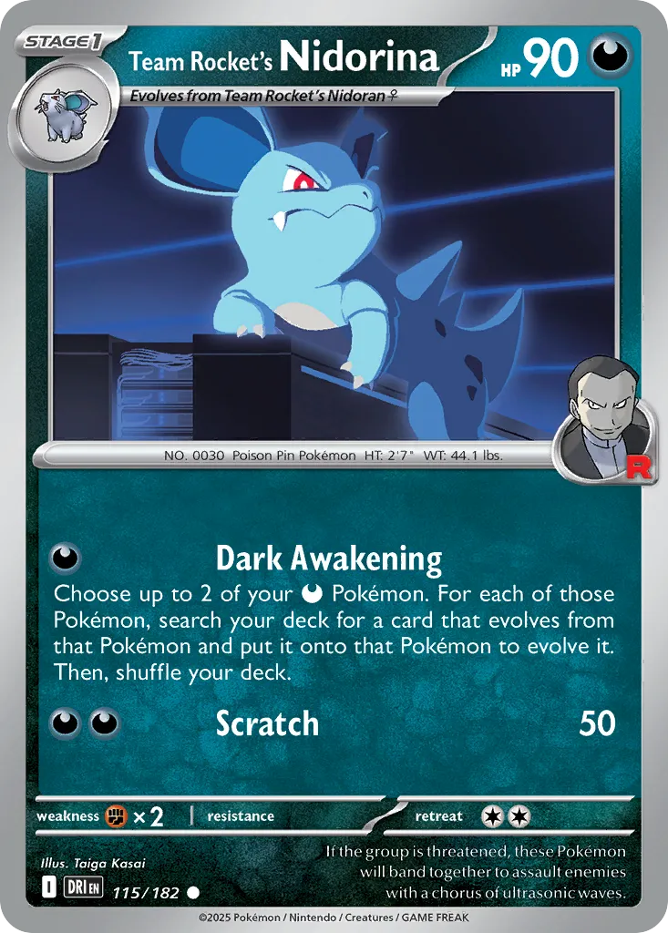 Team Rocket's Nidorina card image
