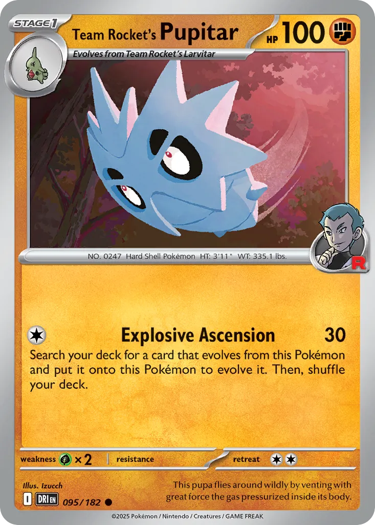Team Rocket's Pupitar card image
