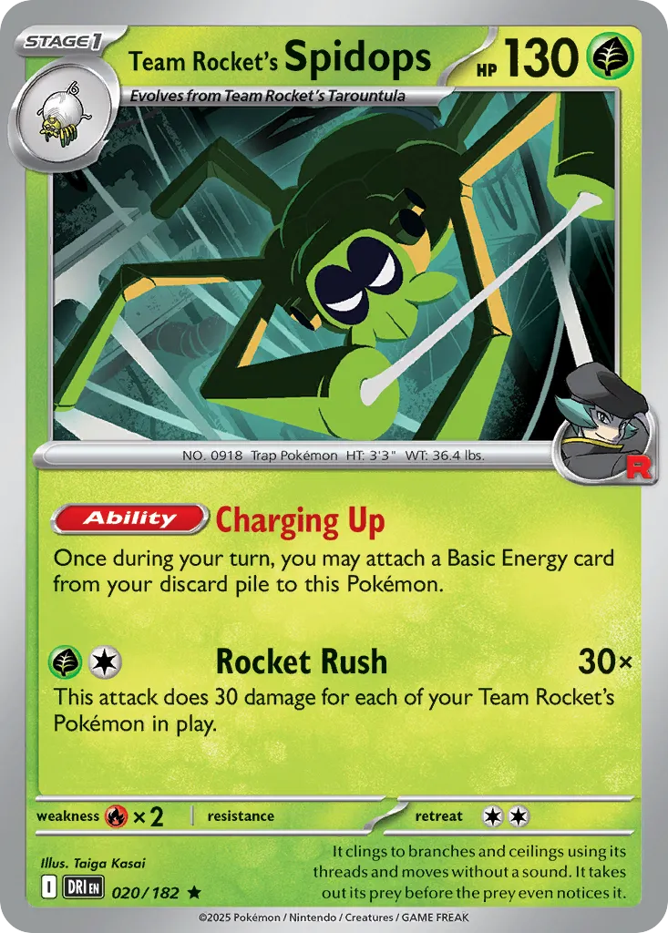 Team Rocket's Spidops card image