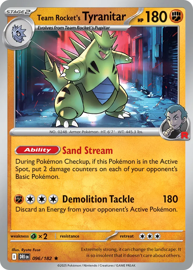 Team Rocket's Tyranitar card image
