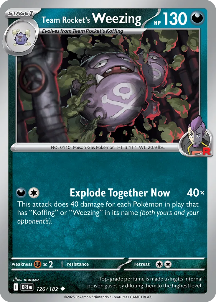 Team Rocket's Weezing card image