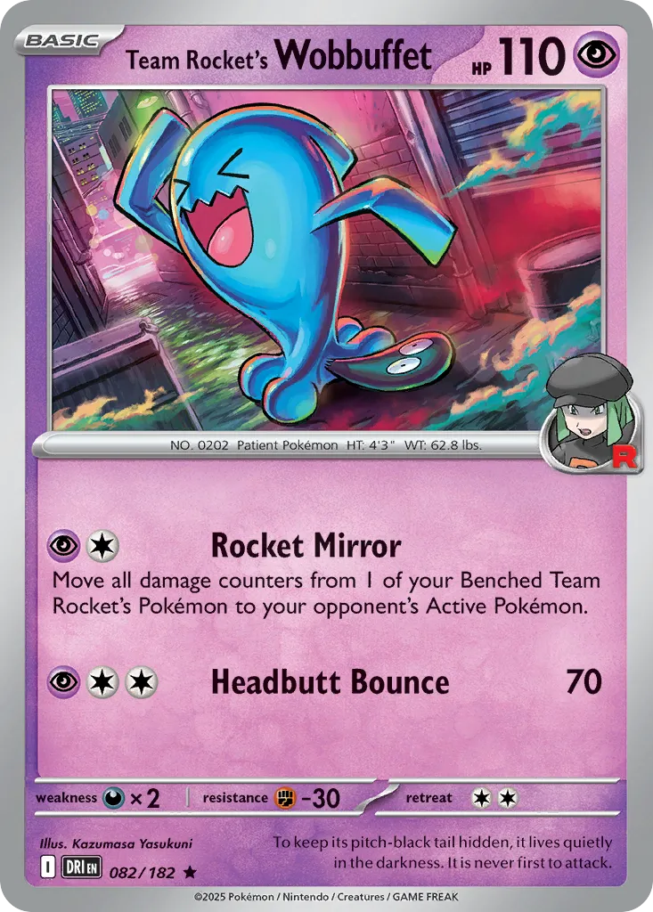 Team Rocket's Wobbuffet card image