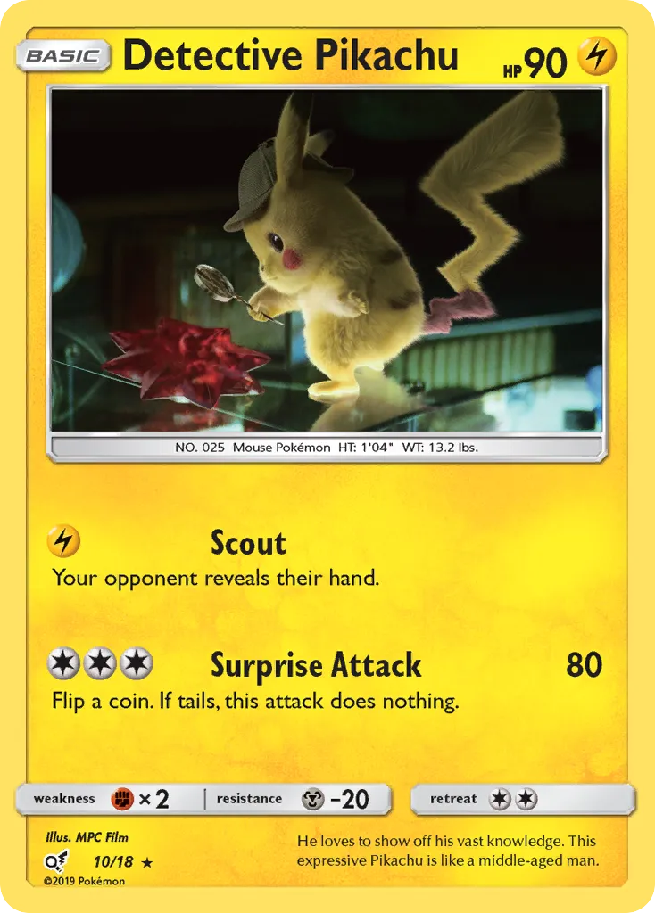 Detective Pikachu #10 card image