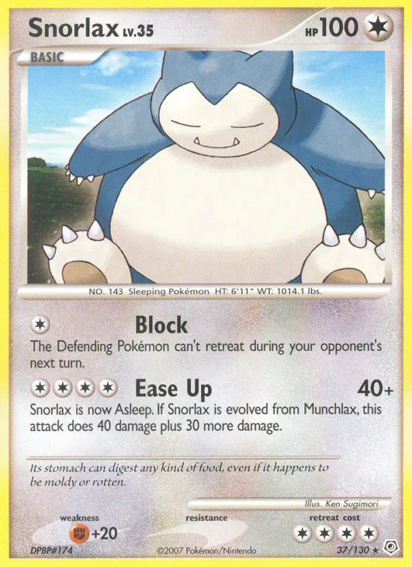 Snorlax #37 card image