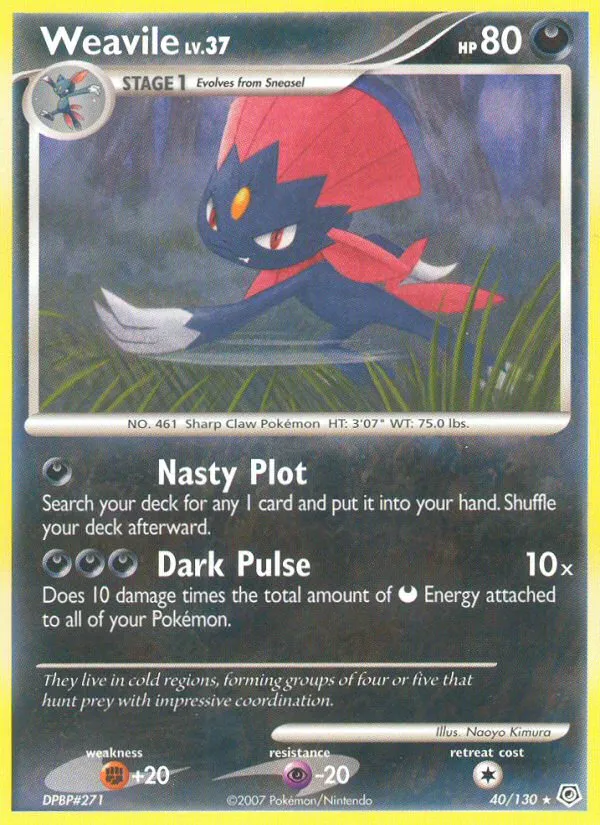 Weavile card image
