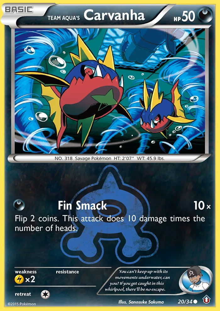 Team Aqua's Carvanha card image