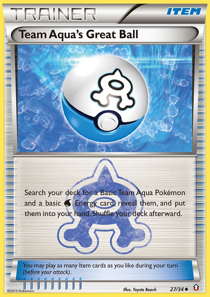 Team Aqua's Great Ball card image