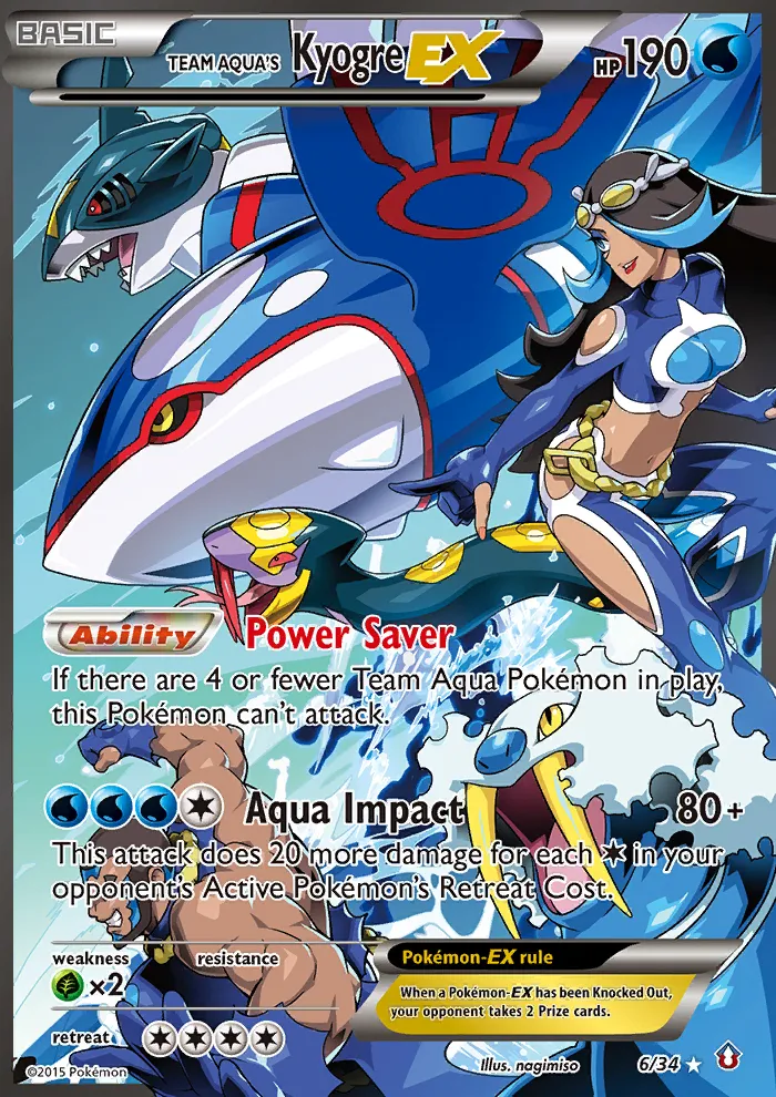 Team Aqua's Kyogre-EX #6 card image