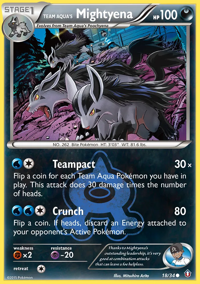 Team Aqua's Mightyena card image