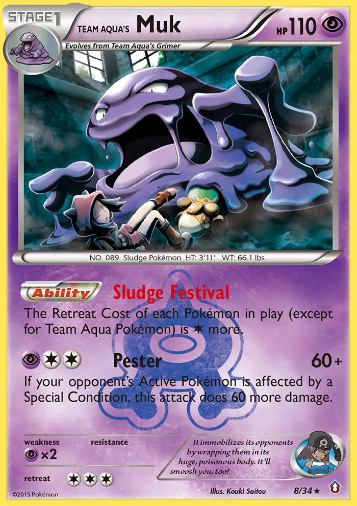 Team Aqua's Muk card image