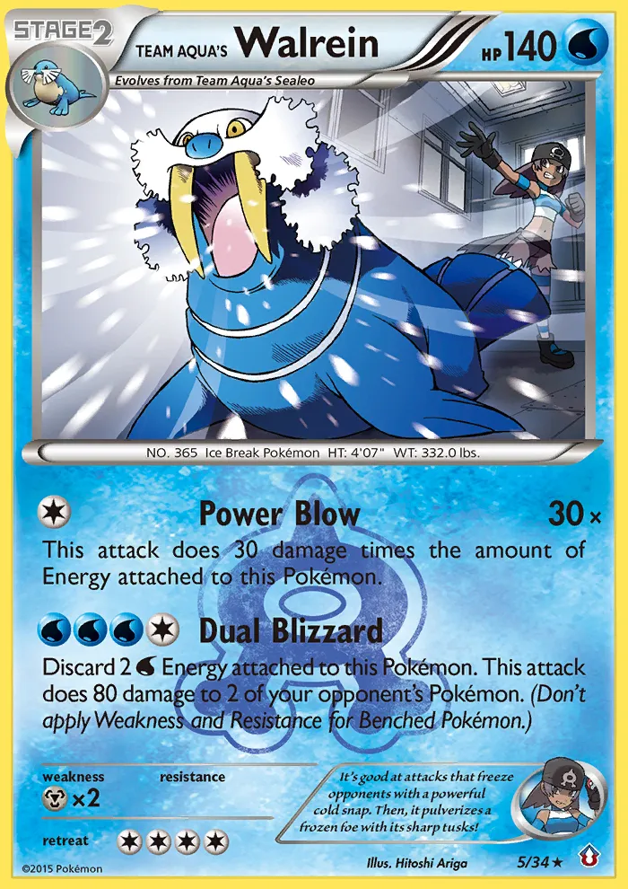Team Aqua's Walrein card image