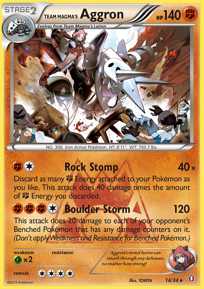 Team Magma's Aggron #14 card image
